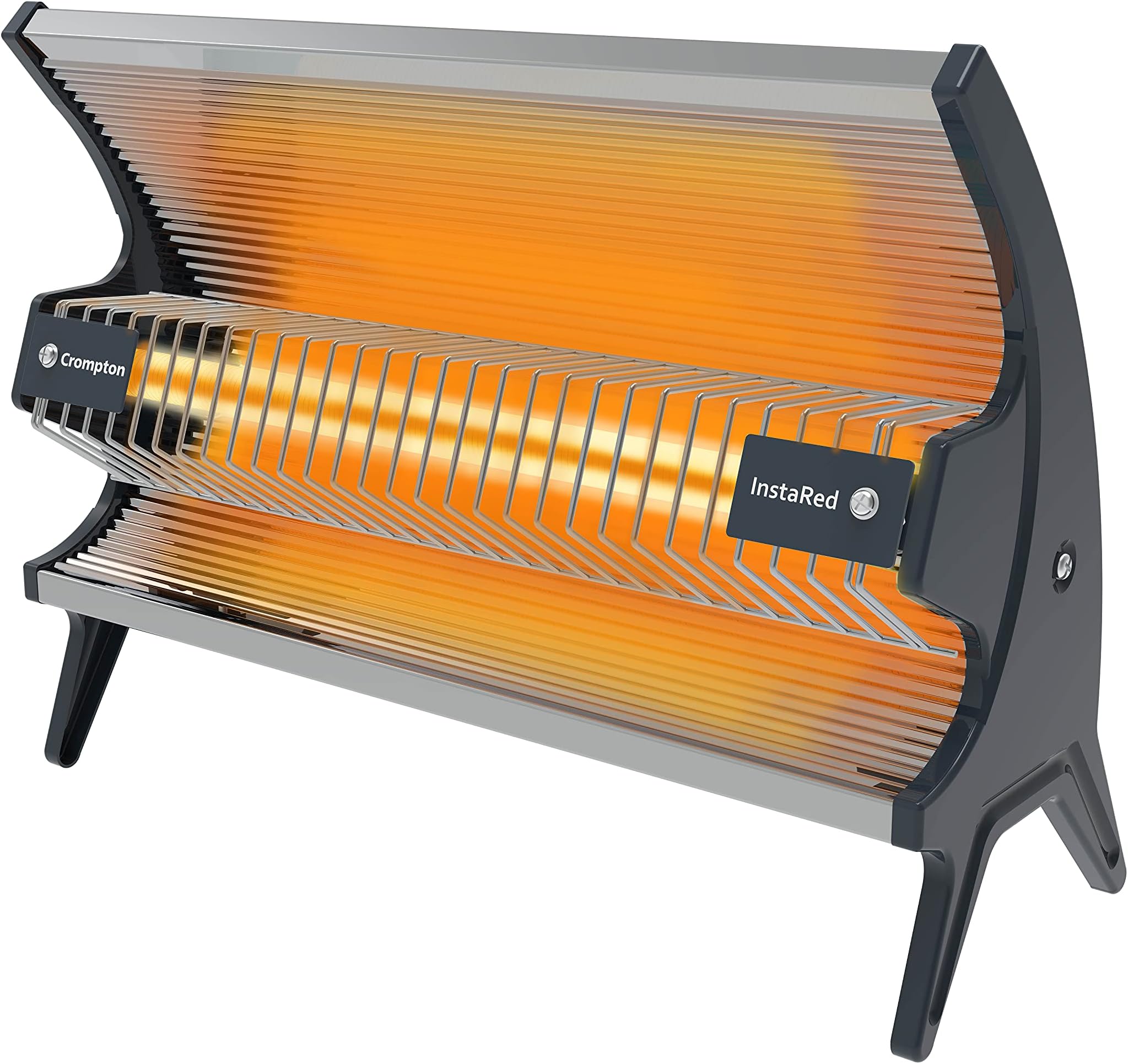 Crompton 1000 Watt Insta Red Radiant Room Heater with Ceramic Rod,Stainless steel reflector with Powder Coated Metallic Body.