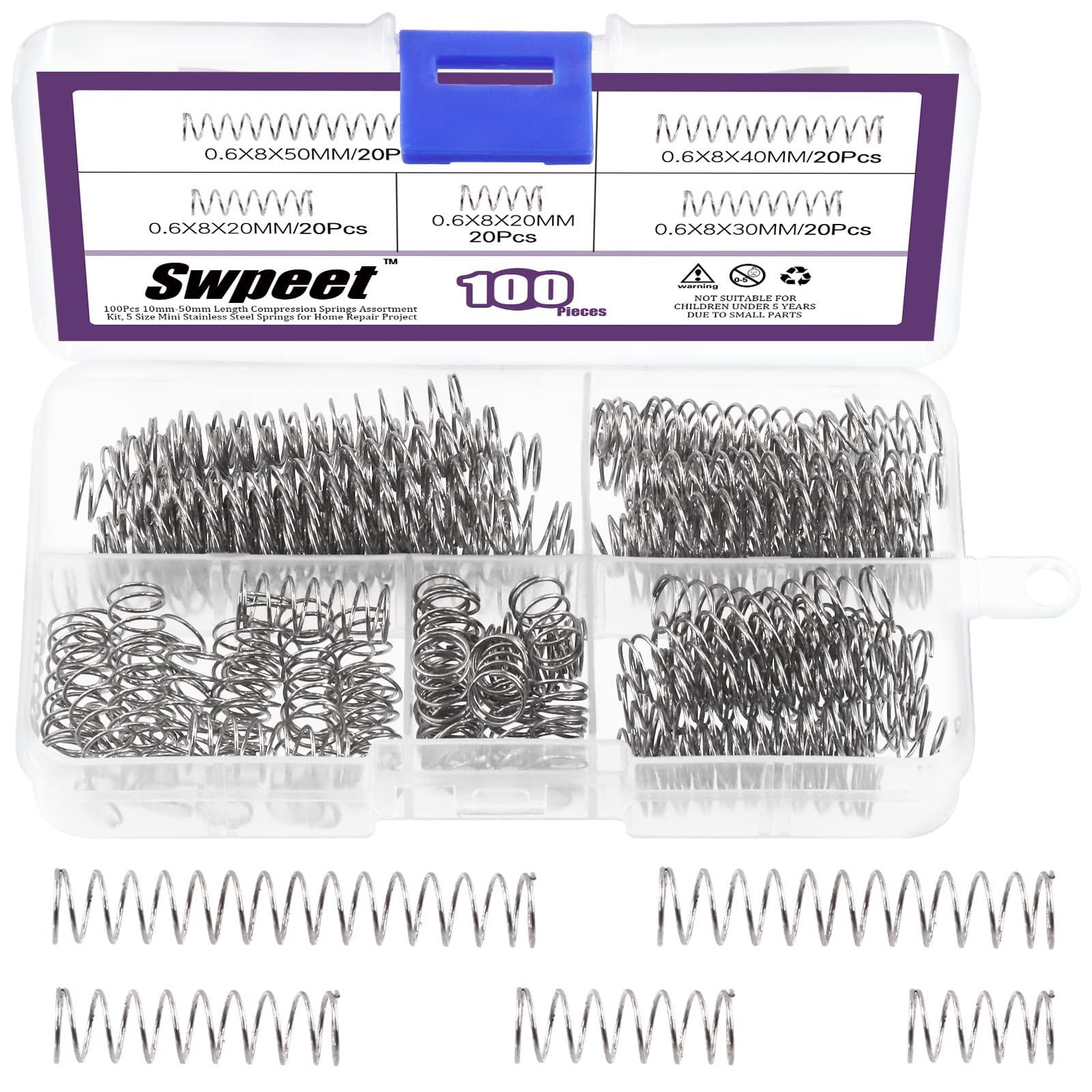 Swpeet 4Pcs Refrigeration Service Wrench Tool Set, 1/4 x 3/8 And 1/4 x 5/16 Ratchet Wrench Set with 2 Hex Bit Adapter for Refrigeration Equipment Repair