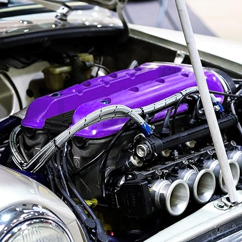 Miniatura 6 de ERA Paints Pintura púrpura para motor con tecnología de catalizador Omni-Curing, acabado brillante en aerosol 2K con resistencia a altas