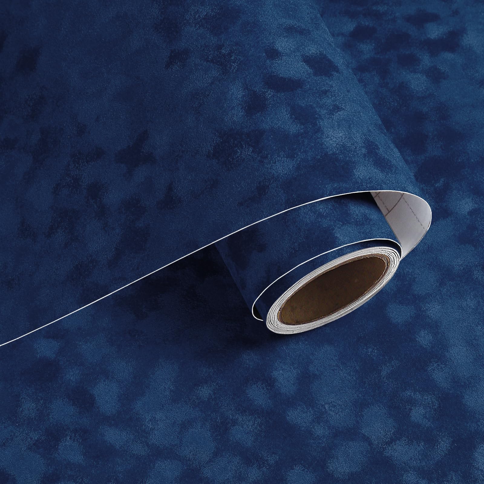 Velours bleu foncé adhésif 40x200cm pour protéger le fond de tiroir