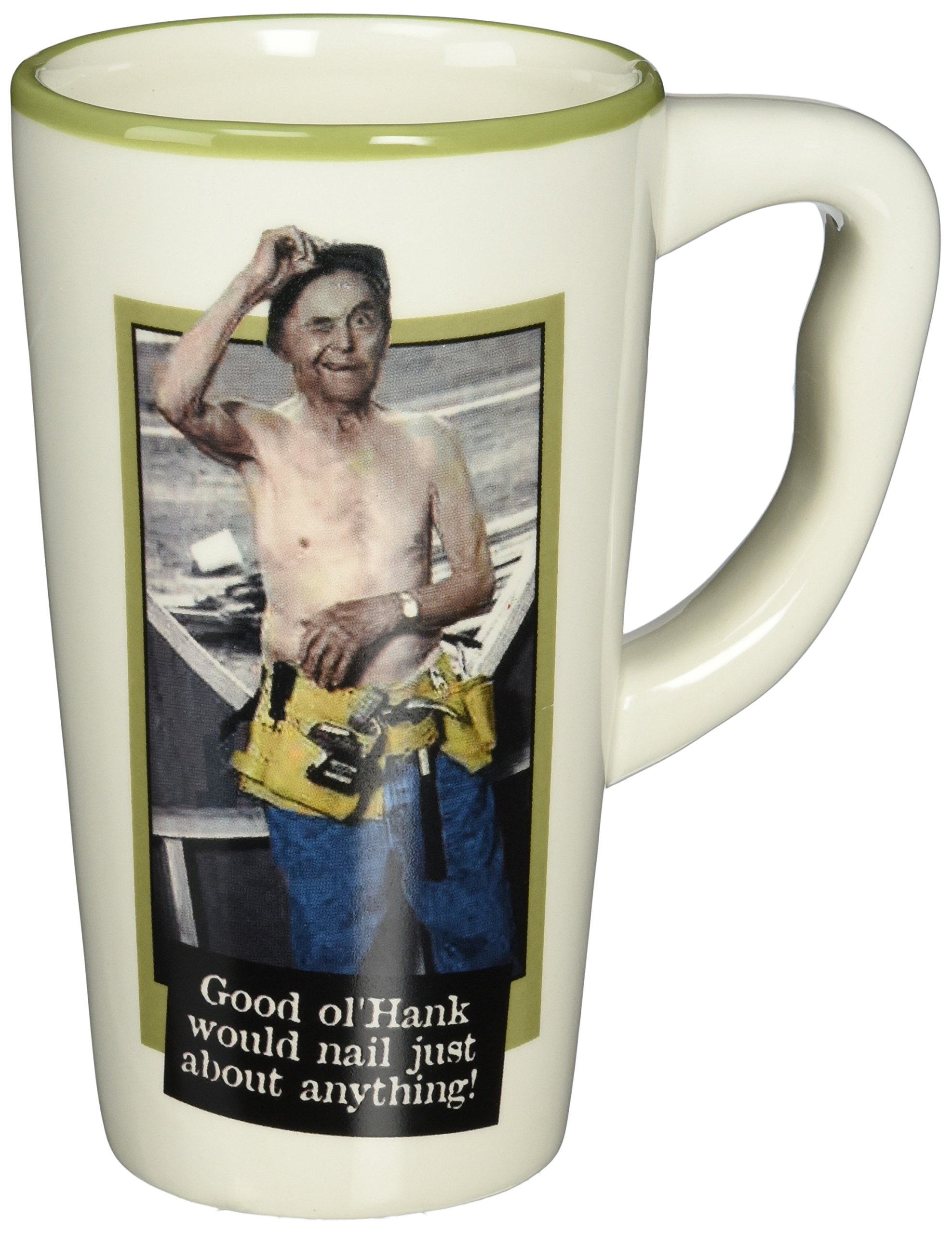 Laid Back Good 'Ol Hank Ceramic Travel Mug, 12-Ounce