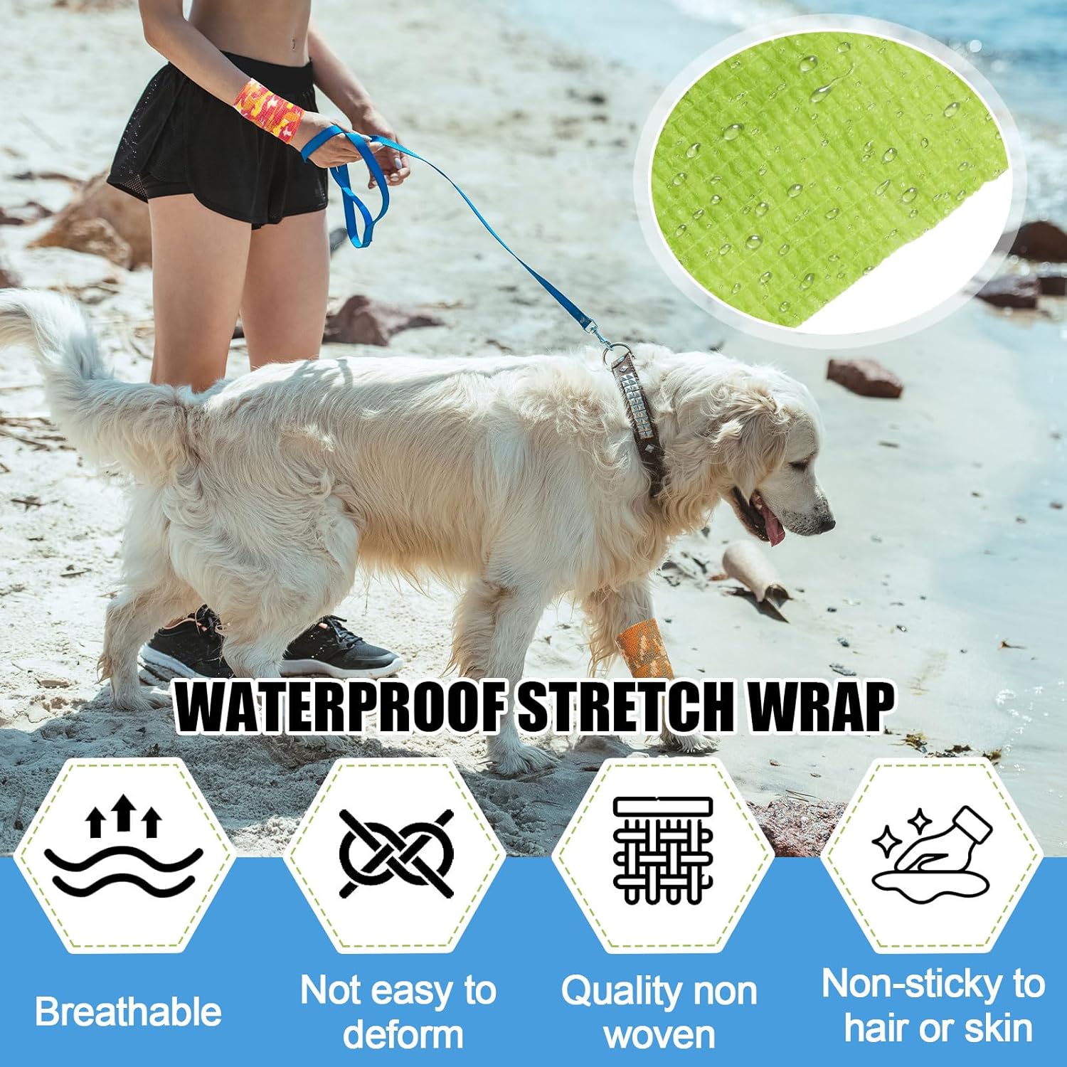 100 Rolls Self Adhesive Bandage Wrap Breathable Elastic Cohesive Bandage Non Woven Medical Wrap Colorful Ankle Tape for Stretch Athletic, Sports, Wrist (Neon Style,1/2/3/4 Inch X 5 Yards) - Image 6