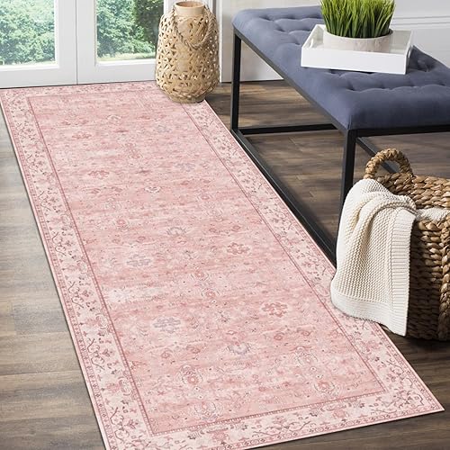 OLOLOHOME Alfombras de pasillo de 2 x 6 con respaldo de goma, alfombra de pasillo de cocina, alfombra de pasillo, alfombra de noche, alfombra de