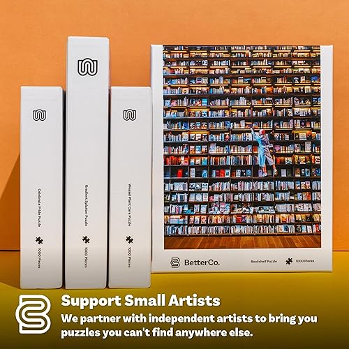 Miniatura 3 de Rompecabezas de biblioteca de estantería de 1000 piezas - Rompecabezas difíciles de 1000 piezas - Desafíate con rompecabezas de libros de 1000