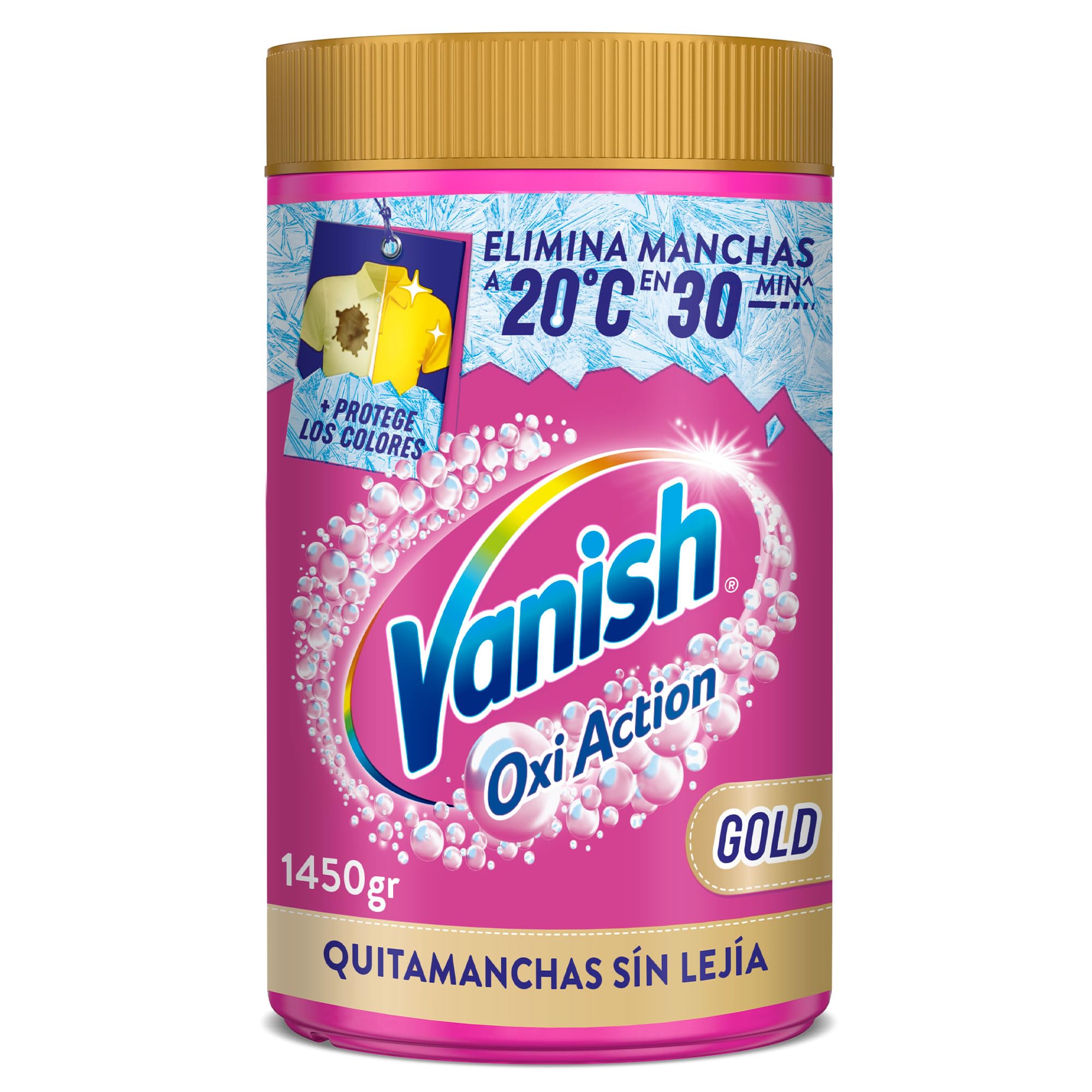 Vanish Gold Quitamanchas - nuestra mejor fórmula en Polvo, sin Lejía, 1450gr en oferta en Amazon