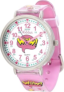 Orologio Educativo per Bambini. Da Polso, Analogico. Con Esercizi per Imparare a Leggere l’Ora. Facilità di Lettura dell’Ora. Movimento al Quarzo Giapponese