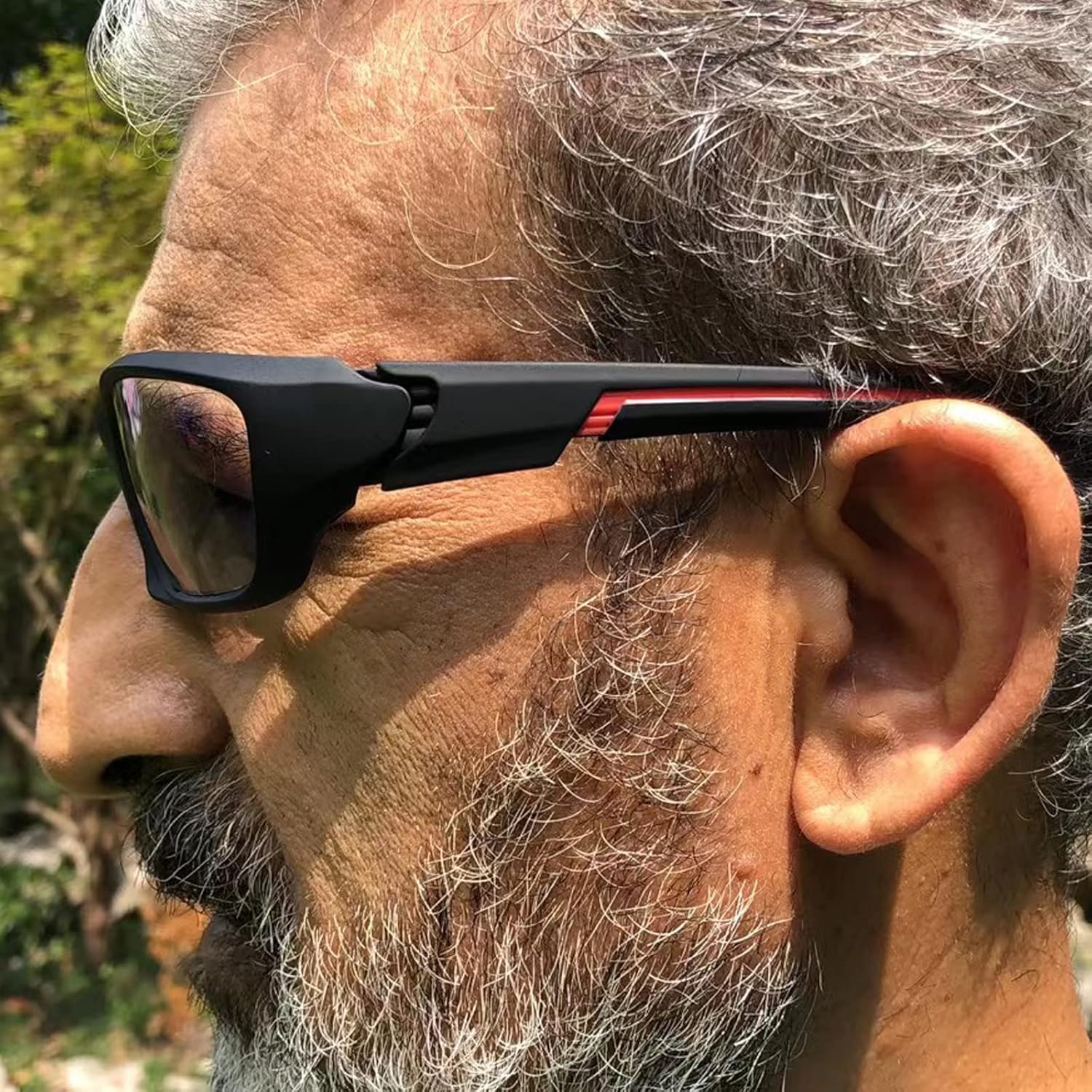 Transition Photochromic Bifocal Reading Glasses for Mens and Womens, Square Sports Sunglasses Readers 0~+4.00 - Image 3