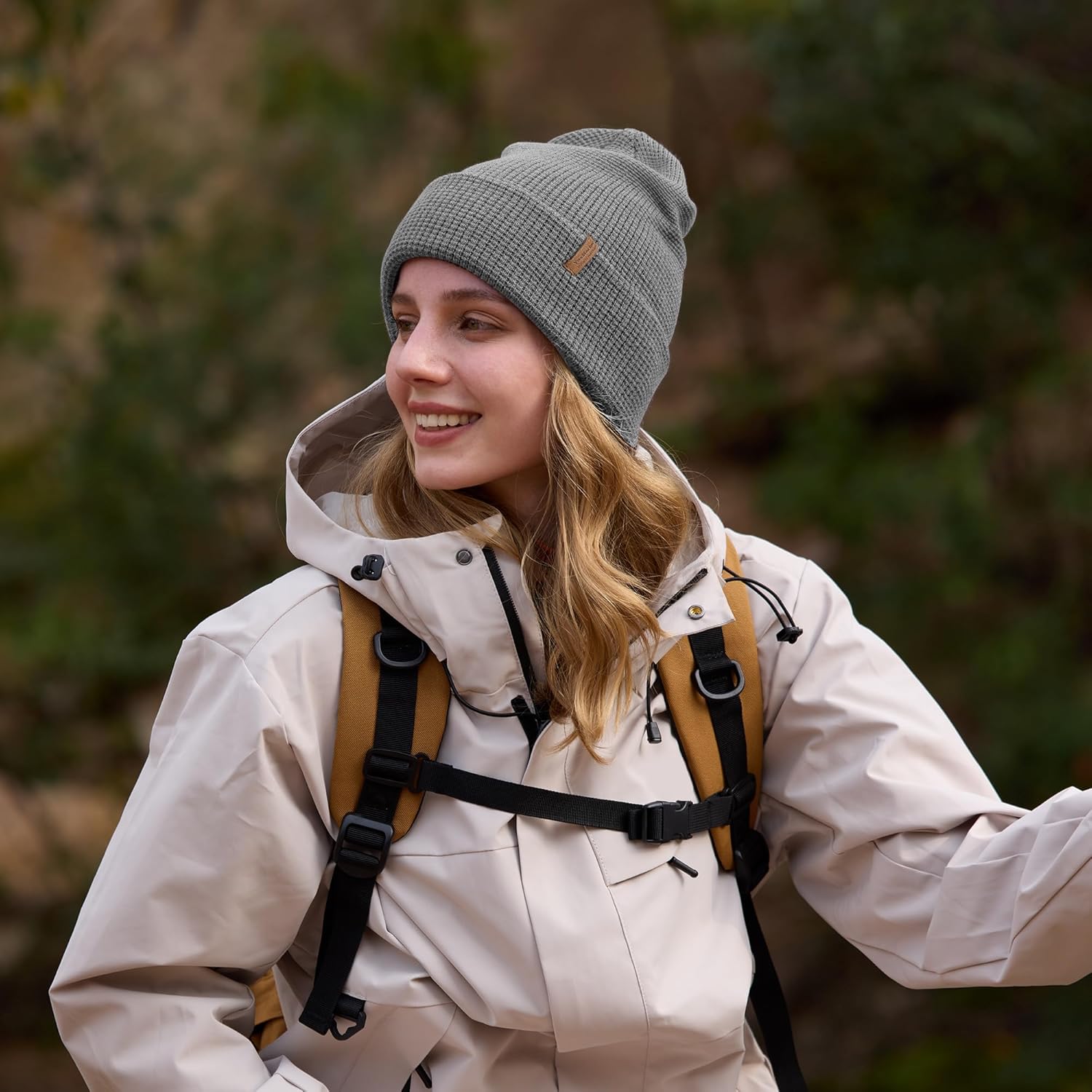 Warm Winter Beanie for Men & Women, Soft Merino Wool Blend Knit Hat, Slouch or Cuffed Style for Ski, Hiking & Outdoor Gift - Image 4