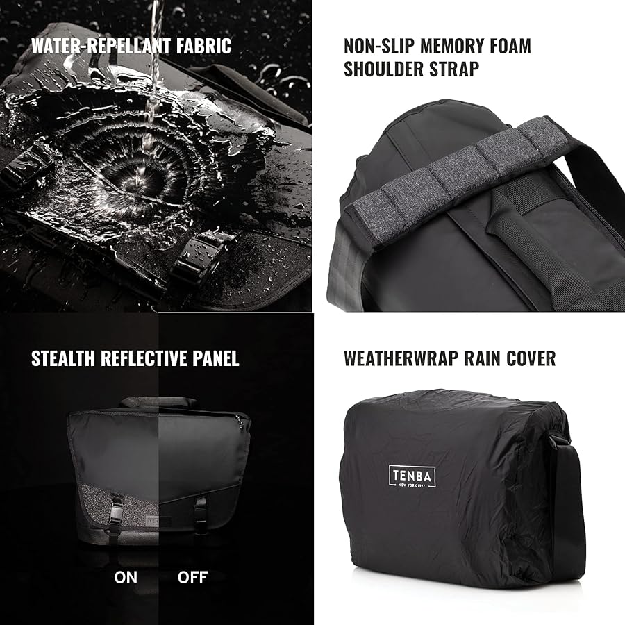Amazon.com: Tenba DNA 9 Slim Messenger Bag for Mirrorless and DSLR