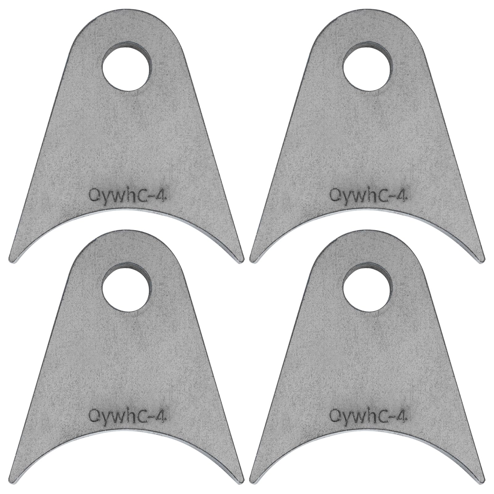 Weld on Tabs, Steel shock mounts, Universal Weld on Tabs Axle Mount with a 1/2" Hole. 2-11/16" Height, 2-4/9" Wide, 1/4" Thick Pack Of 4 Tabs Steel Mounting Bracket OywhC-4