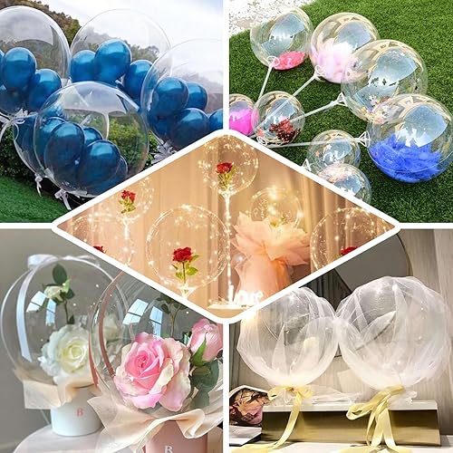 Miniatura 4 de Efavormart - 5 globos gigantes transparentes de PVC para helio o burbujas de aire de 36 pulgadas