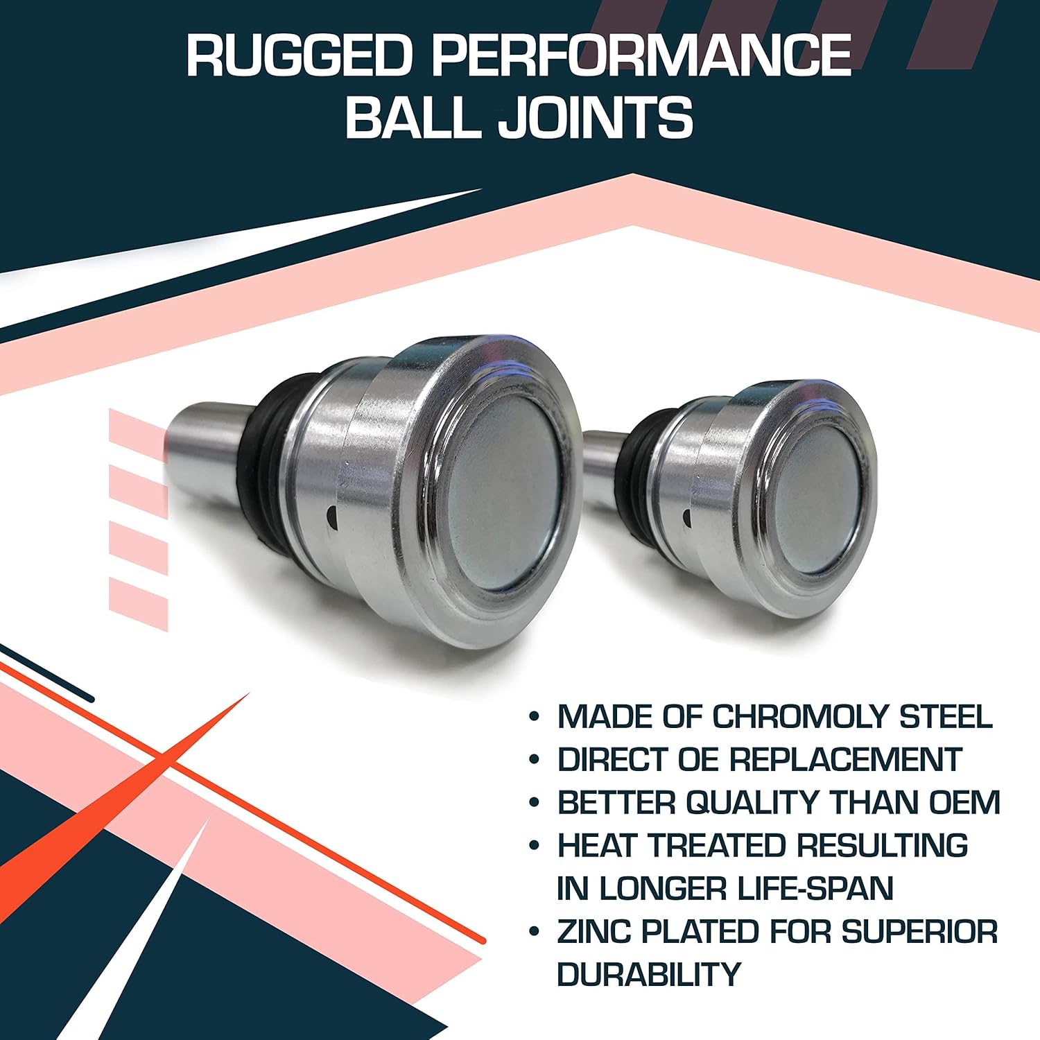 Rugged Lower/Upper Ball Joint for (2006-16) Bombardier/Polaris/Can Am DS/Outlaw, Made Up of Chromoly Steel, Zinc Plated for Longer Life Span OEM: 7061141