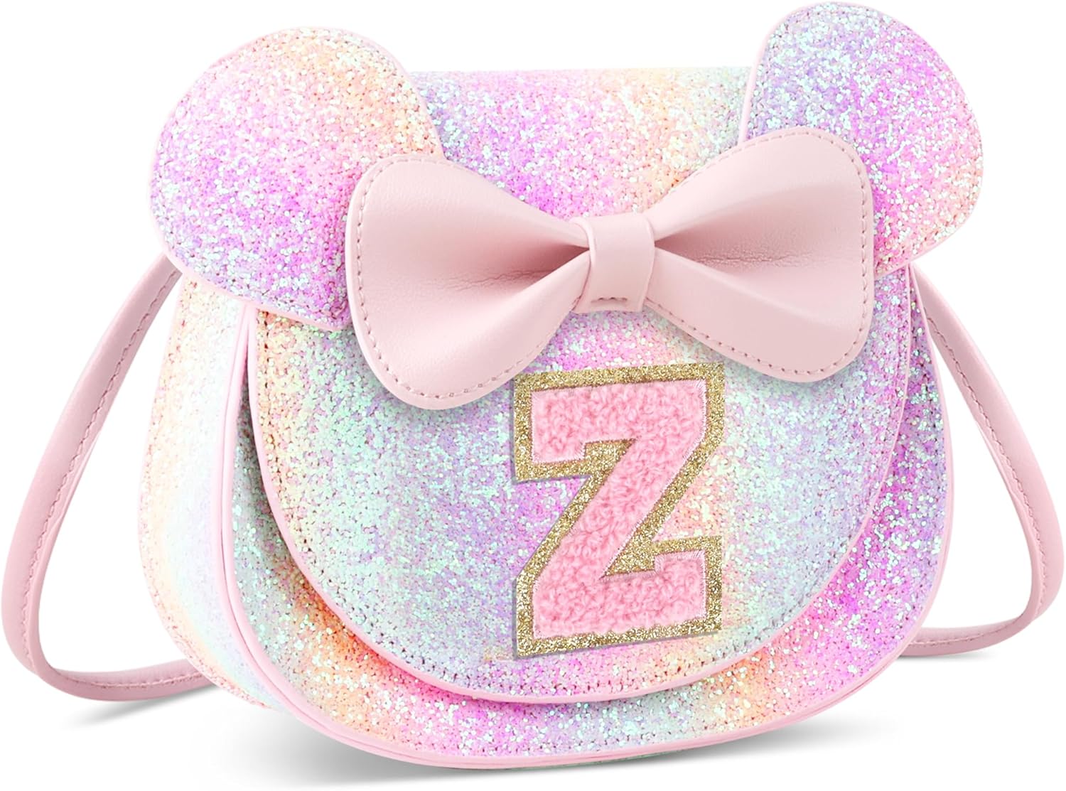 Little Girl Toddler Purse - Cute Mouse Ear Bow Crossbody Bag for 2-8 Year Olds - Birthday Gift - Image 8