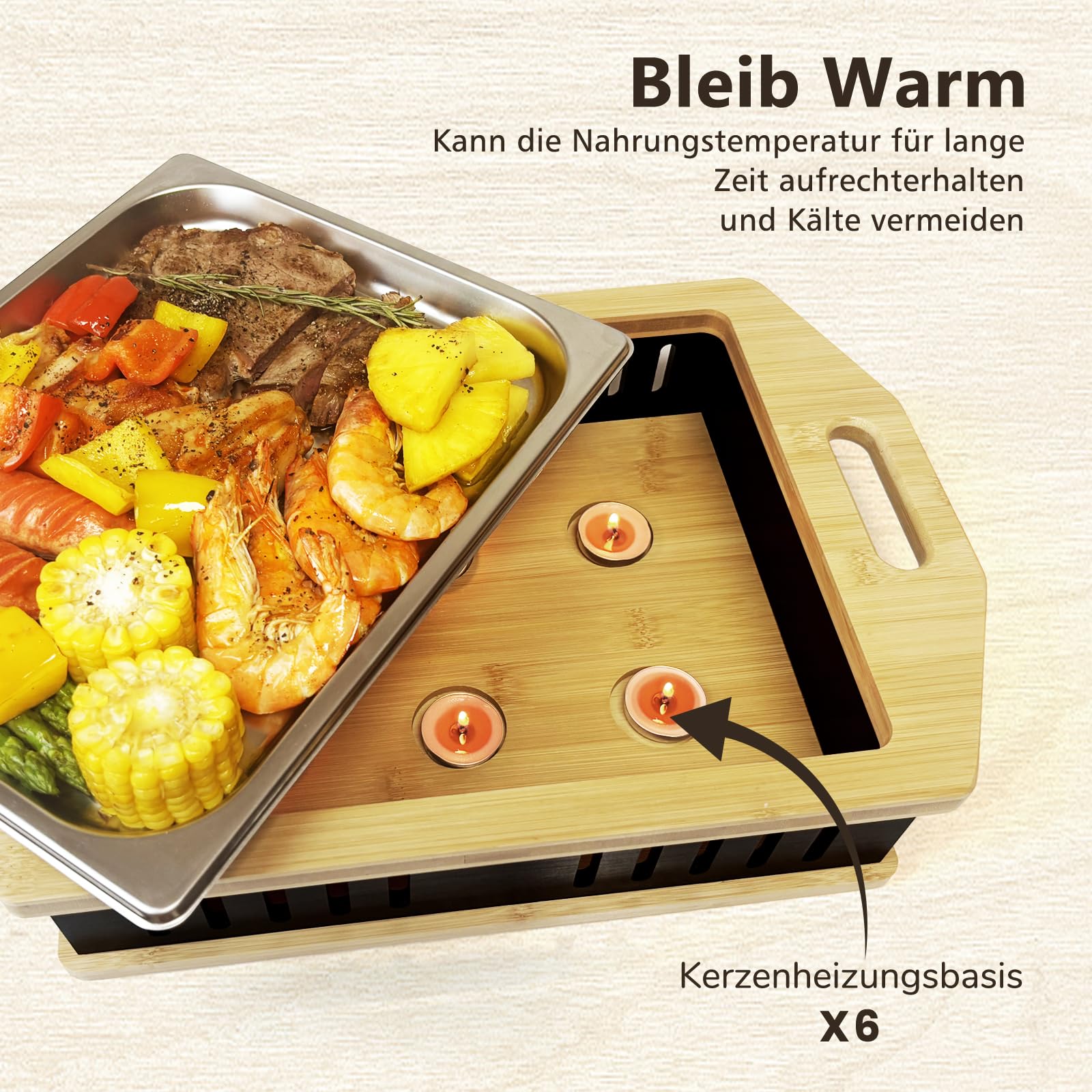 BBQ Warmhalteplatte Teelicht,Warmhalteplatte Grillgut Teelicht,Grill Warmhalteplatte,Fleischwarmhalter FüR Grillen,BBQ Warmhalteplatte Personalisiert