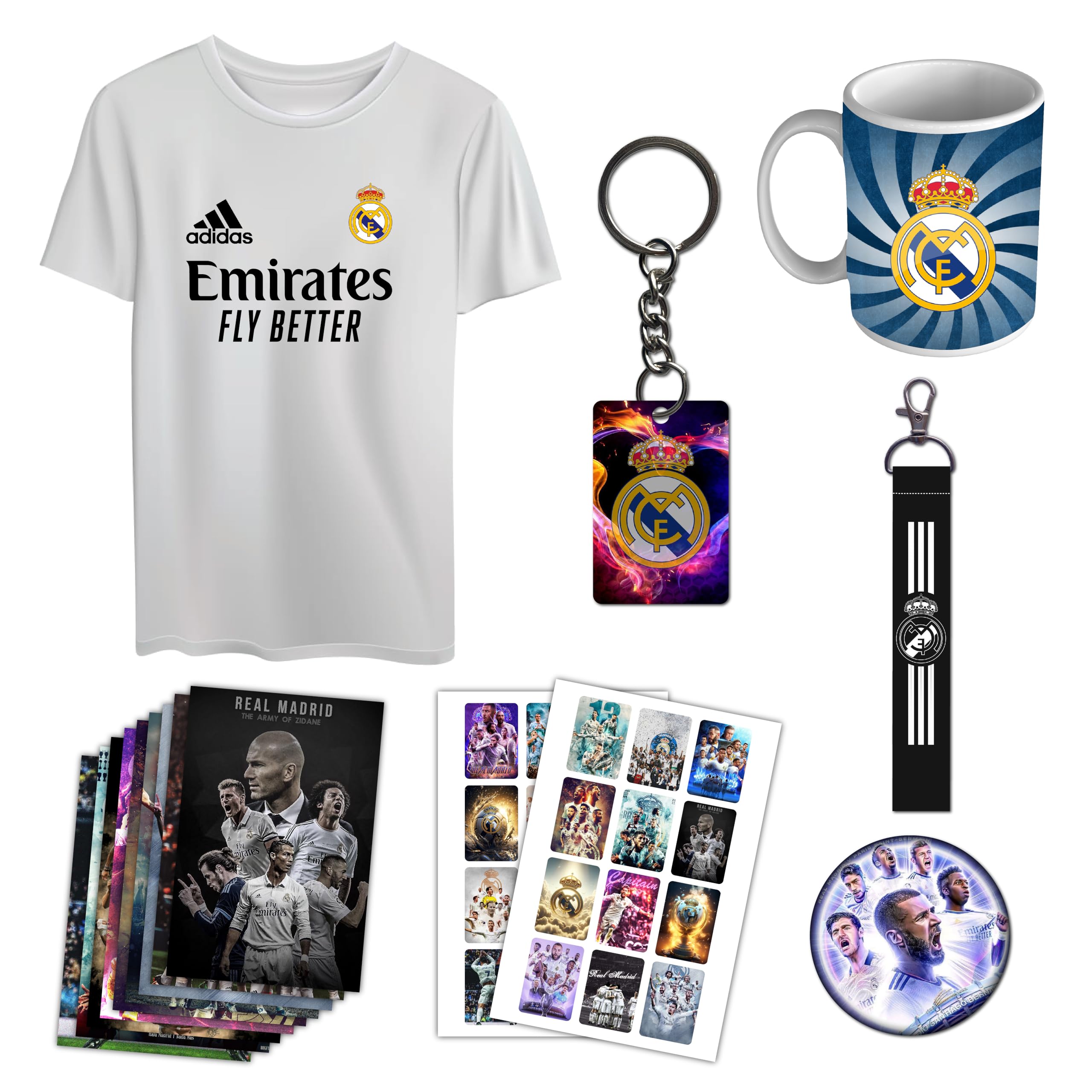 woopmeReal Combo Kit For Boys Girls Madrid Fans | Football Lovers | Combo Gift Kit