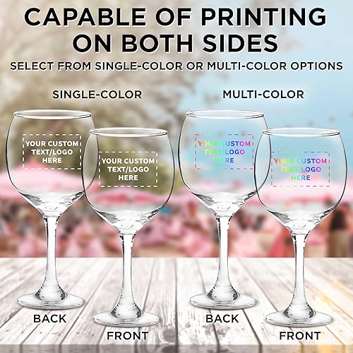 Miniatura 6 de Juego de 48 copas de vino personalizadas para boda Premiere de 20.5 onzas, paquete a granel personalizado, cristalería de restaurante, perfectas