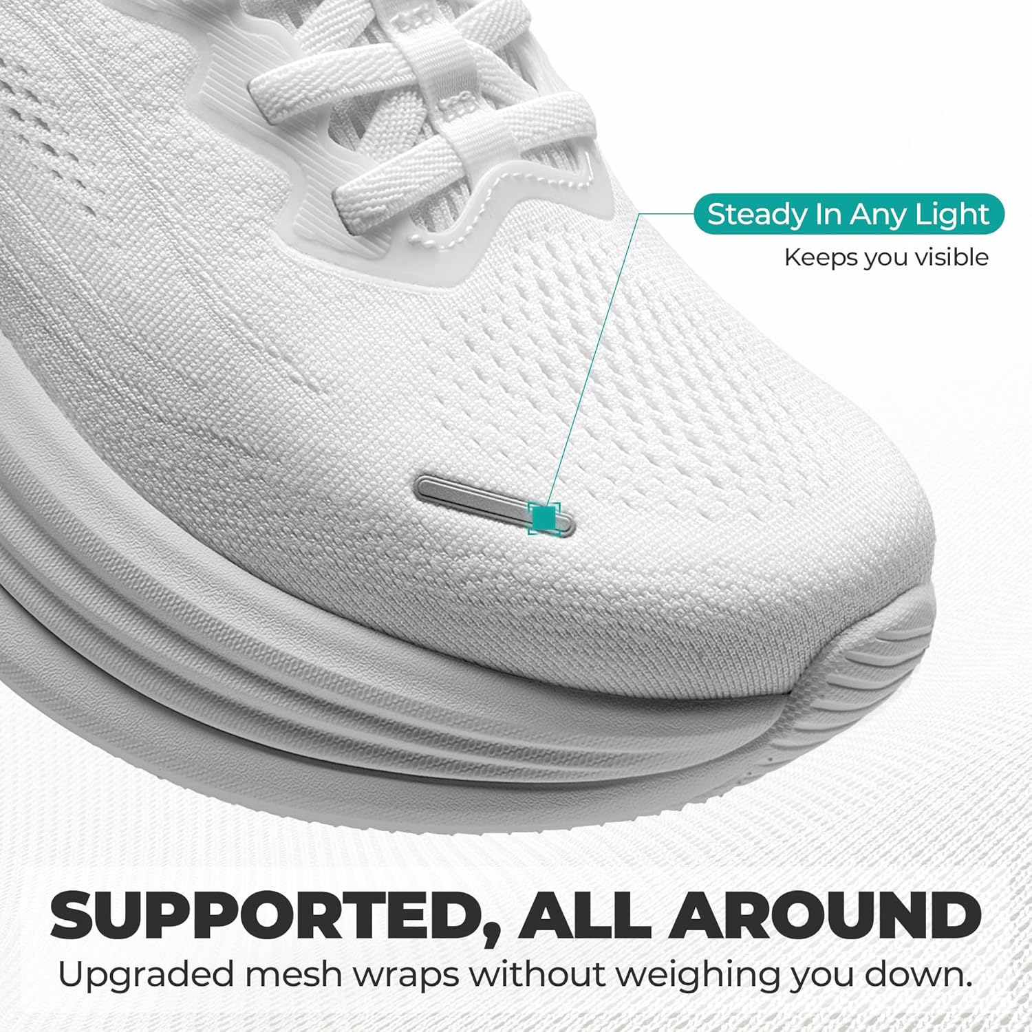 ALLSWIFIT Women's Slip On Walking Shoes Hands-Free Cushion Running Tennis Comfortable Arch Support Gym Workout Athletic Fashion Sneakers StediCloud