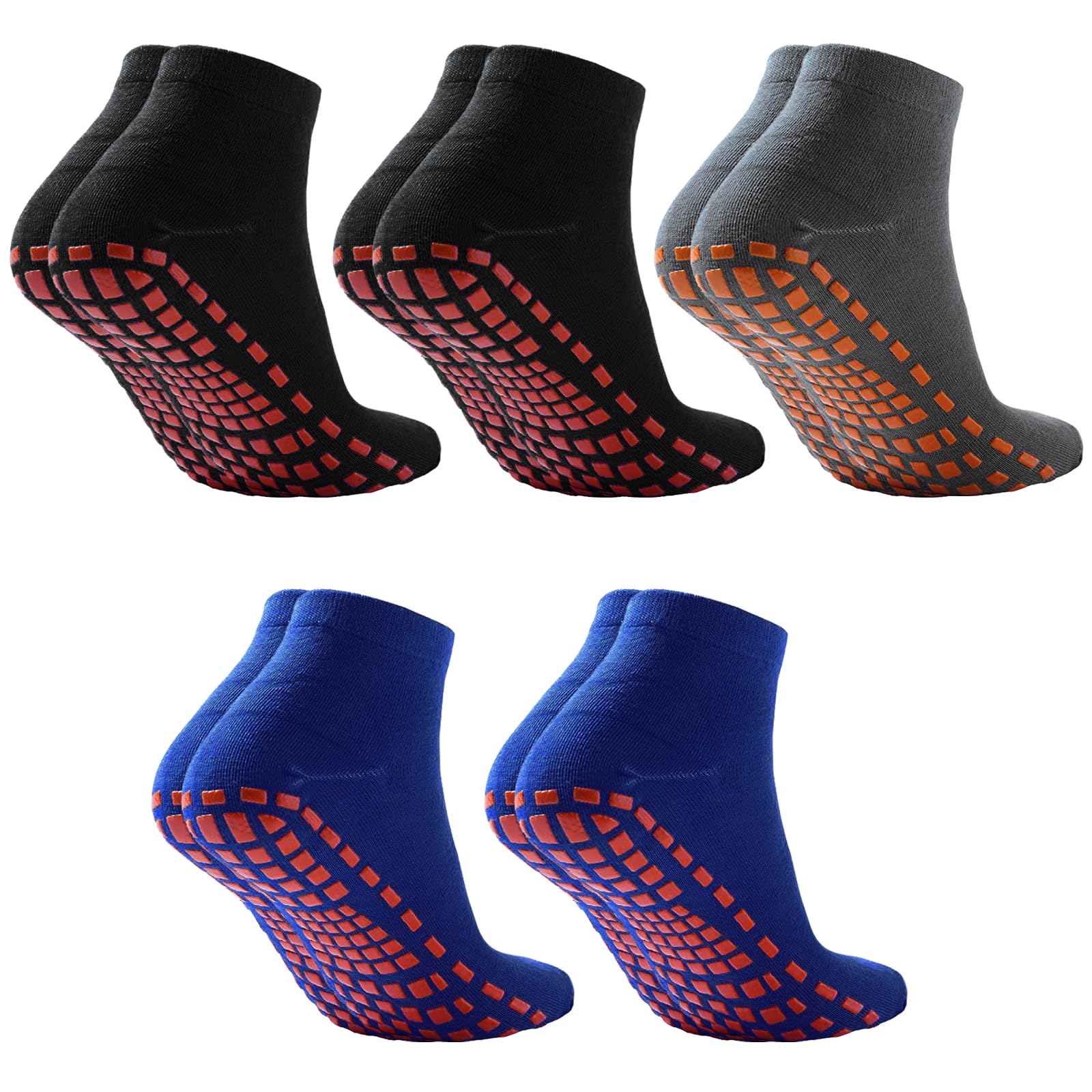 Calzini Antiscivolo Per Yoga E Pilates - A Cinque Dita, In Cotone, 2-3 Paia - Foto 8