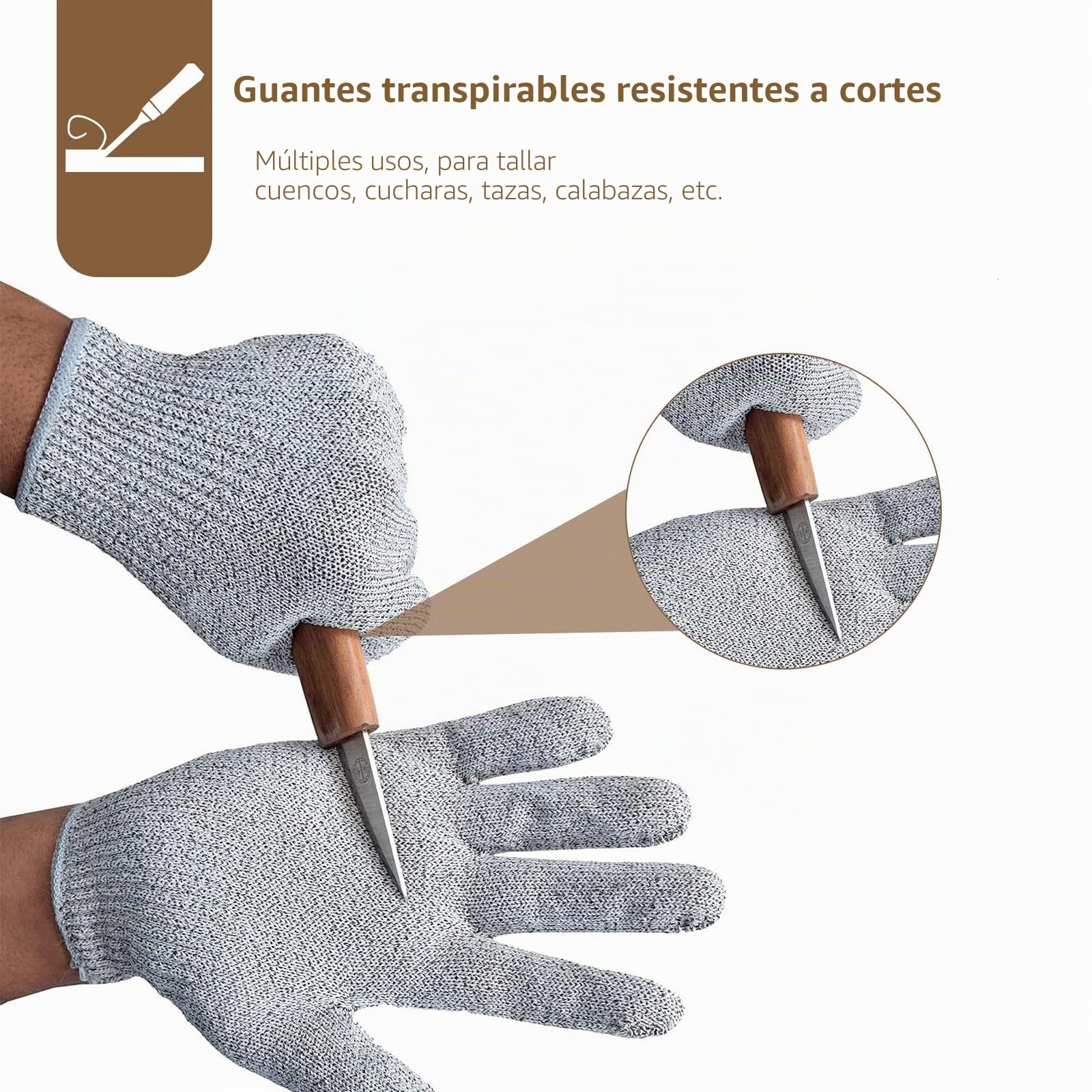 Herramientas De Tallado De Madera, Kit De Herramientas Manuales De Tallado, Paquete De 10 Unidades, Incluye Cuchillo De Tallado De Madera Con Mango De Nogal Negro, Tallado De Madera Para Principiante