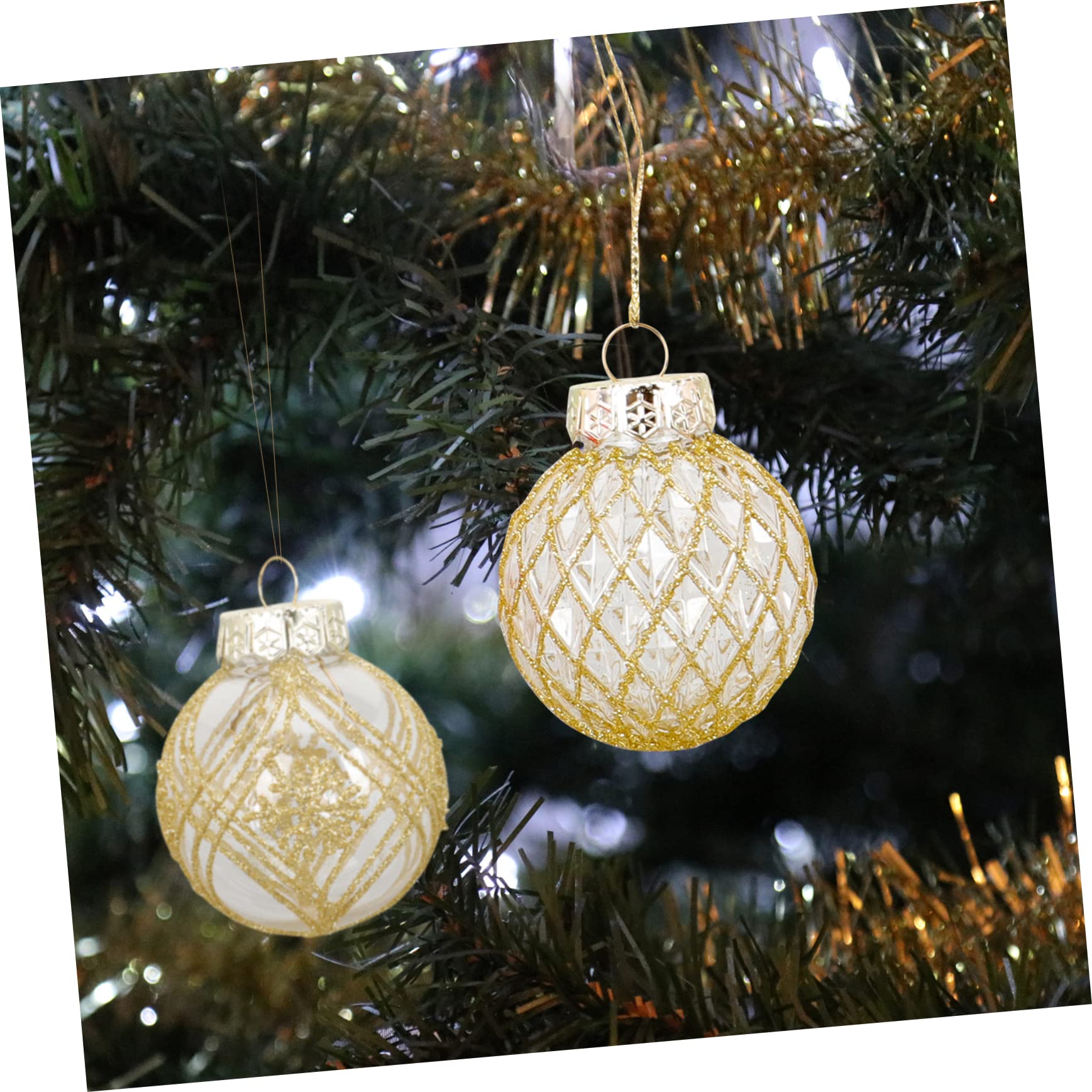Alipis Lot de 25 Décorations De Noël en Plastique Robuste À Suspendre pour Sapin De Noël 25 Pièces X 2
