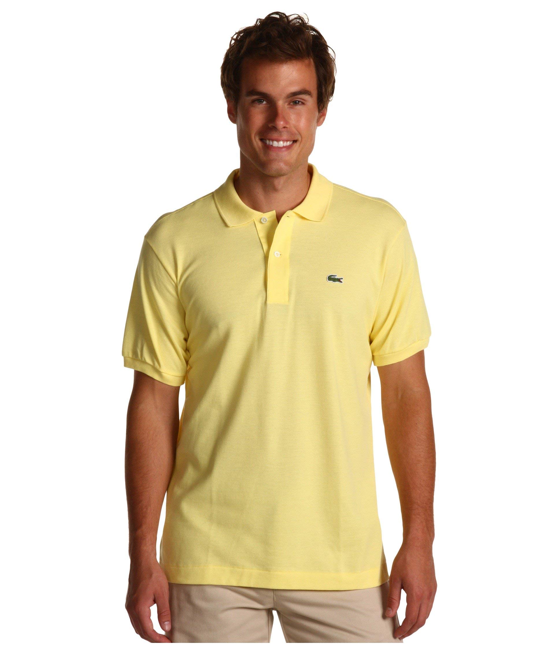 Lacoste Short Sleeve Classic Pique Polo Shirt Yellow 4 (MD)