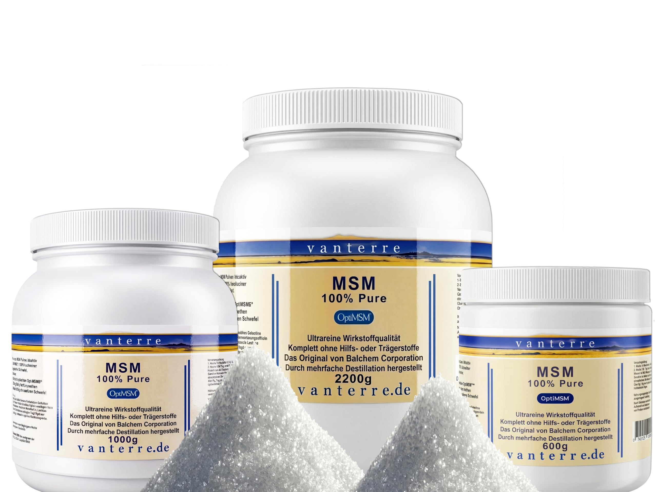 v a n t e r r e - Balchem OptiMSM™* Das reinste, sicherste und qualitativ beständigste MSM der Welt - 1000g Pure OptiMSM®