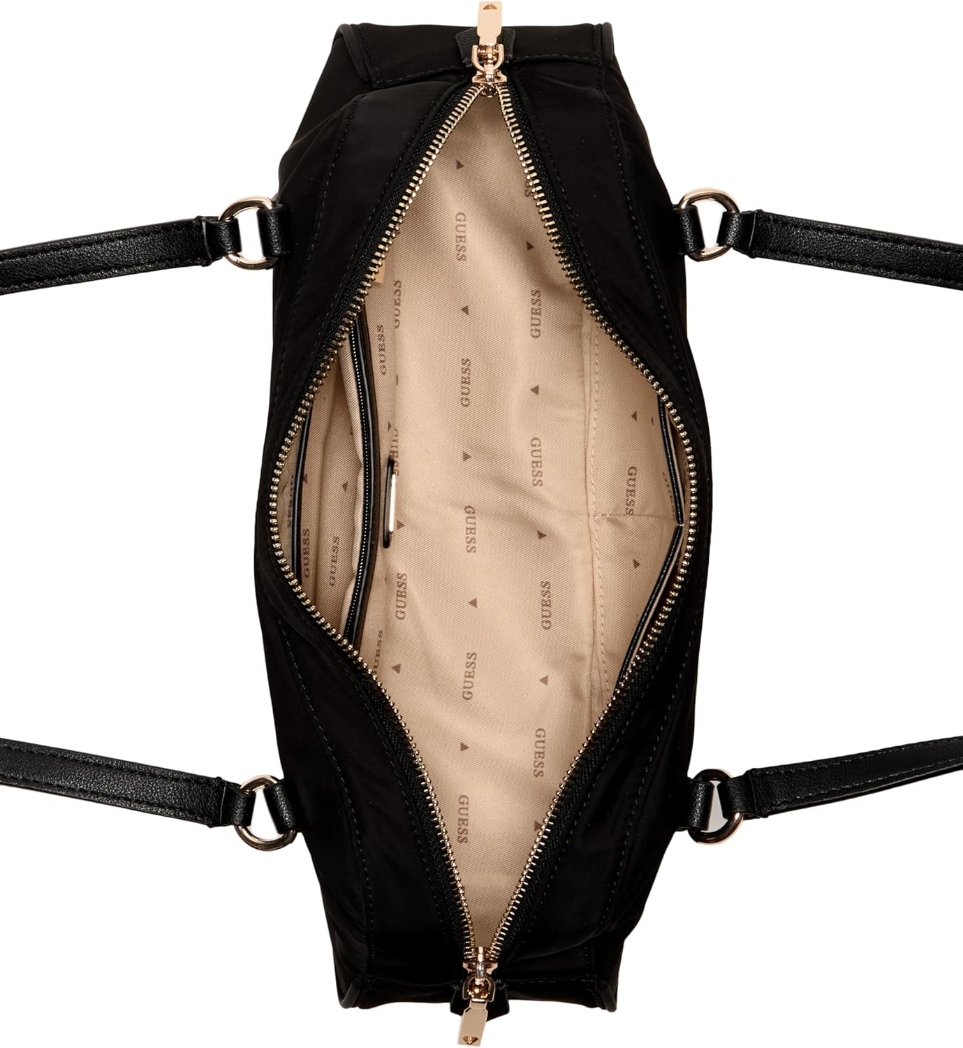 GUESS Gemma Shoulder Satchel, Black - Image 3