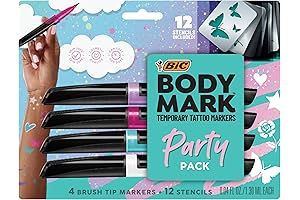 BIC Body Mark Party Pack Temporary Tattoo Pens