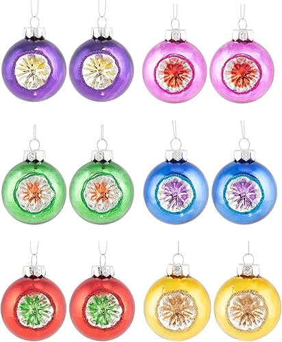 RAZ Imports Adornos vintage, 2 pulgadas, juego de 12