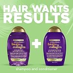 OGX Thick & Full + Biotin & Collagen Extra Strength Volumizing Shampoo with Vitamin B7 and Hydrolyzed Wheat Protein for Fine Hair. Sulfate-free surfactants for thicker, fuller-looking hair, 13 fl oz