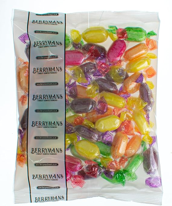 Sherbet Fruits Sweets - Fruit Sherbets - 1 Kilo Bulk Bag - 1 KG - Assorted Sweet Pick and Mix for Parties, Gifts, and Sharing.