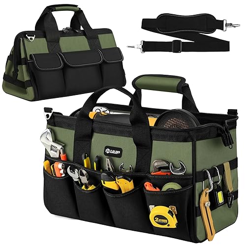 UUP 18-Inch Large Tool Bag, 16-Pocket Portable Tool Box Organizer