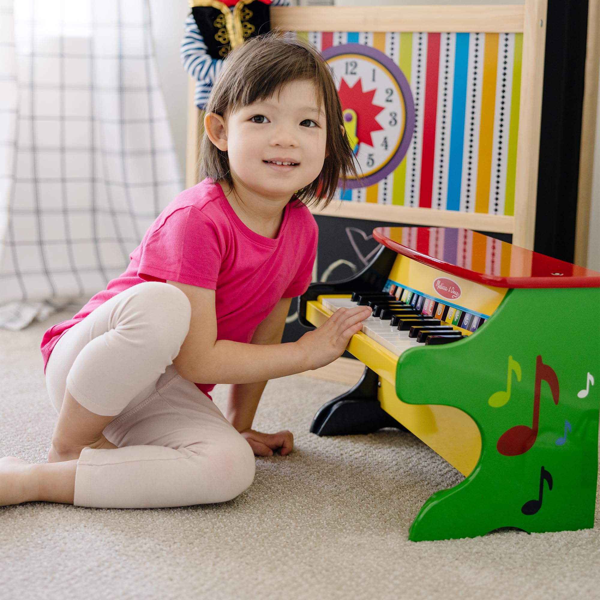 Melissa & Doug Learn-to-Play Piano with 25 Keys and Color-Coded Songbook Toy Piano Kids Toddler Toys for Ages 3 product thumbnail 6