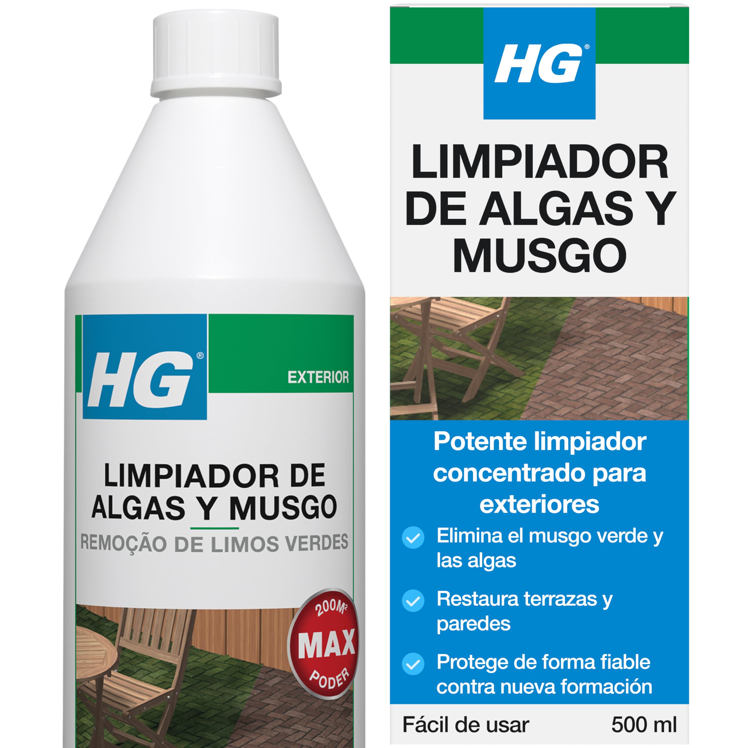 HG Limpiador de algas y musgo 1 L