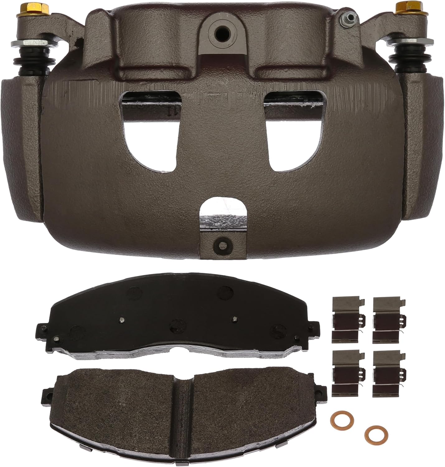 ACDelco Gold 18R12593 (19338624) Front Passenger Side Disc Brake Caliper Assembly with Semi-Metallic Pads (Loaded Non-Coated)