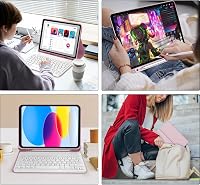 JADEMALL iPad 10. generáció billentyűzetes tok AZERTY francia Bluetooth leválasztható 7