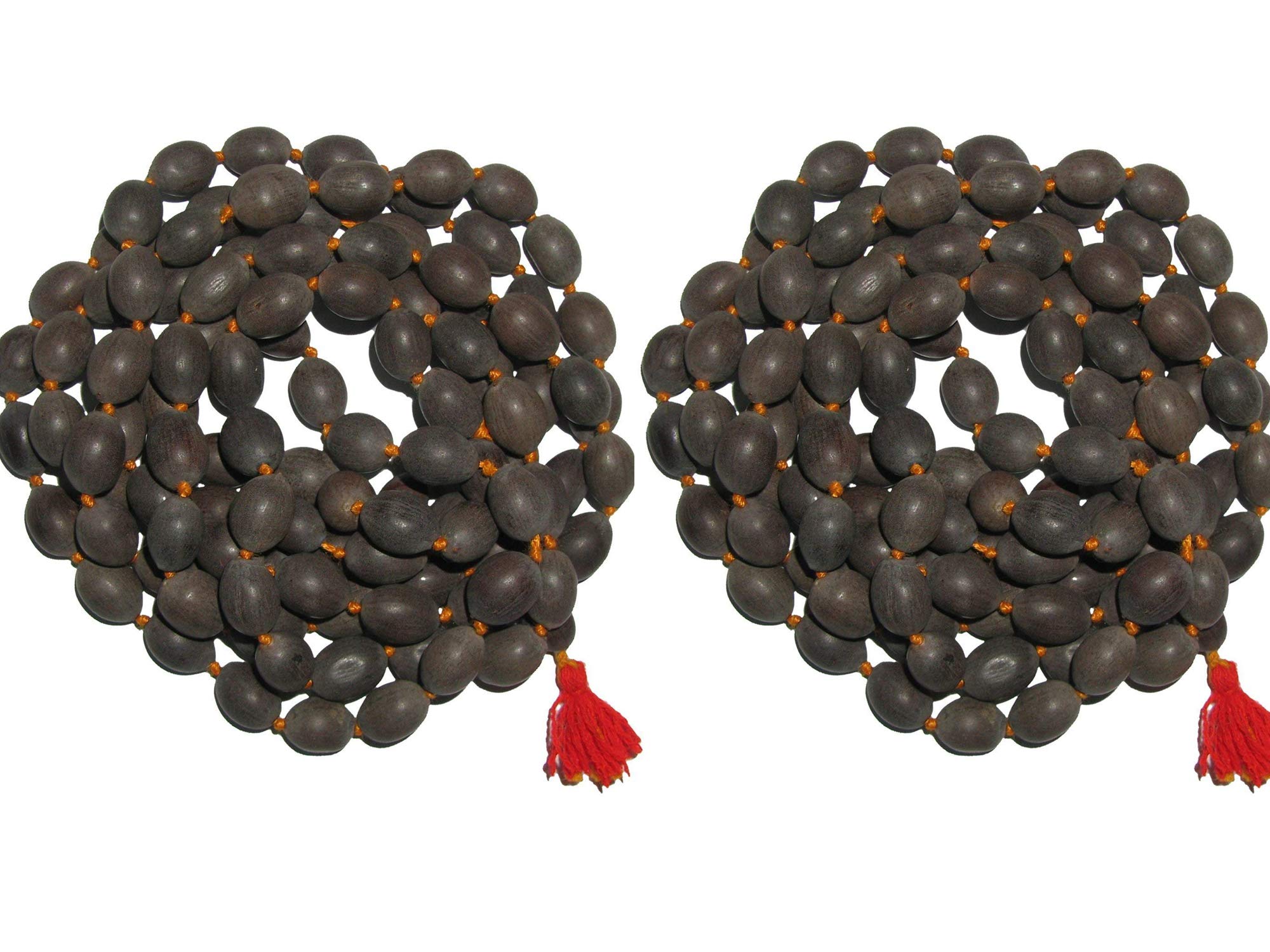 REBUY Kamal Gatta Mala with 108 Lotus Seed KamalGatta Japa Mala Rosary Beads Pooja Beeds pack of 2 Mala