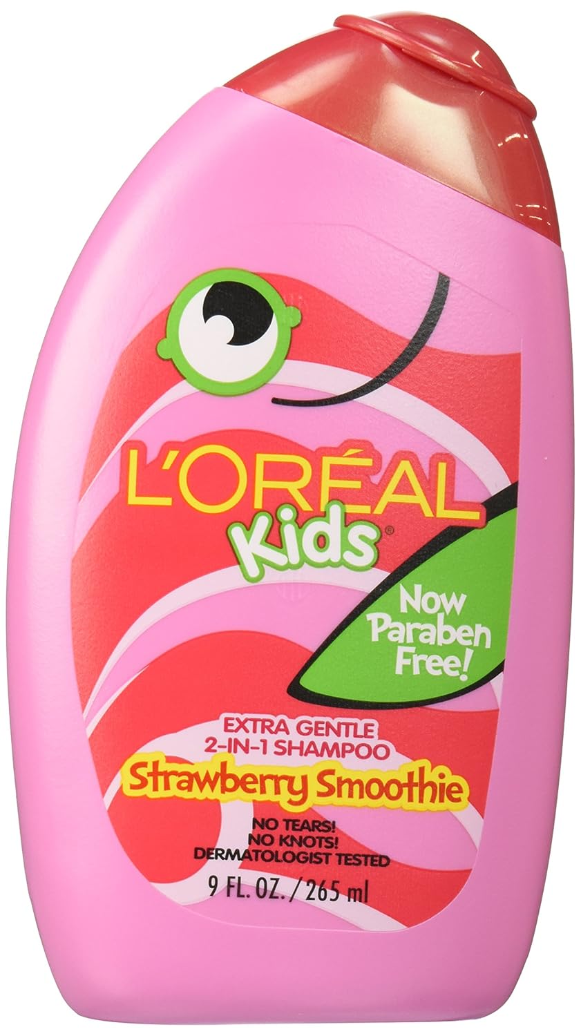 L'Oreal Paris Kids Extra Gentle 2-in-1 Shampoo, Sunny Orange Swim, Citrus, 9 Fl Oz
