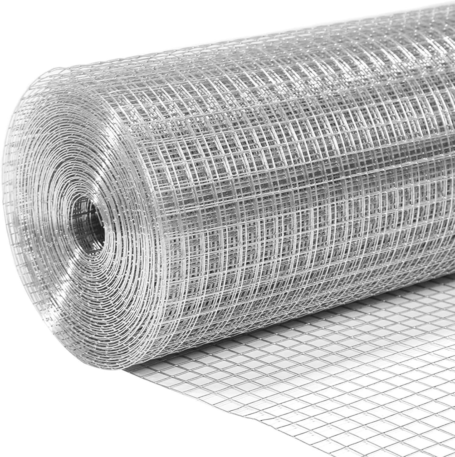 Welded Wire Mesh Fence Roll 20m Hardware Cloth Galvanised Chicken Coop Fencing Rabbit Cage Gopher Tree Guard Enclosure