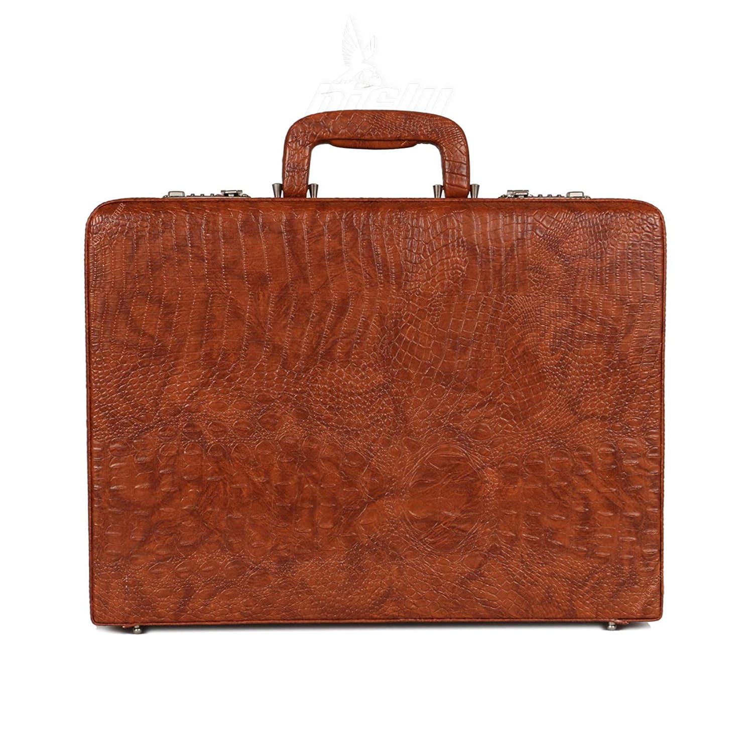 Hifly PU/Artificial Leather Briefcase for Men Unisex Strap Stitched