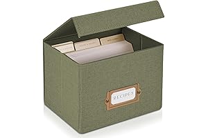 ZICOTO Recipe Organizer - Keep Your 4x6 Inch Recipes Organized and Easily Accessible