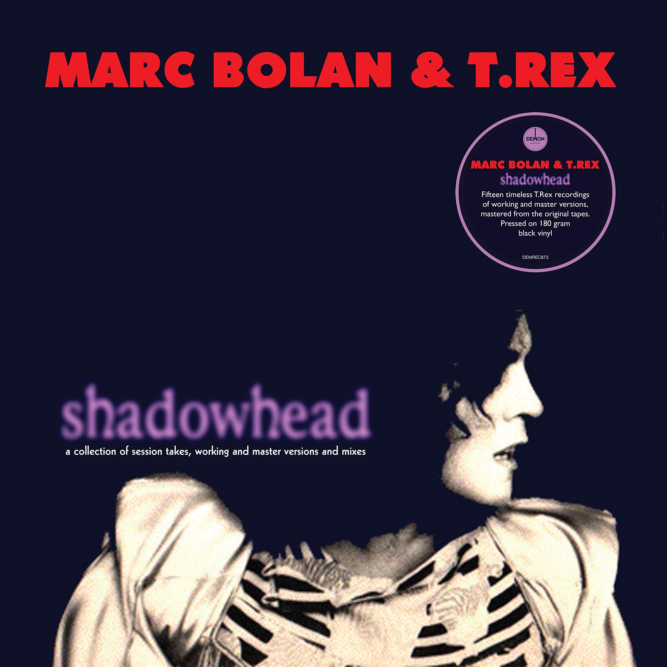 Marc Bolan & T Rex Shadowhead LP Album vinyl record 180g reissue 2021 on Demon