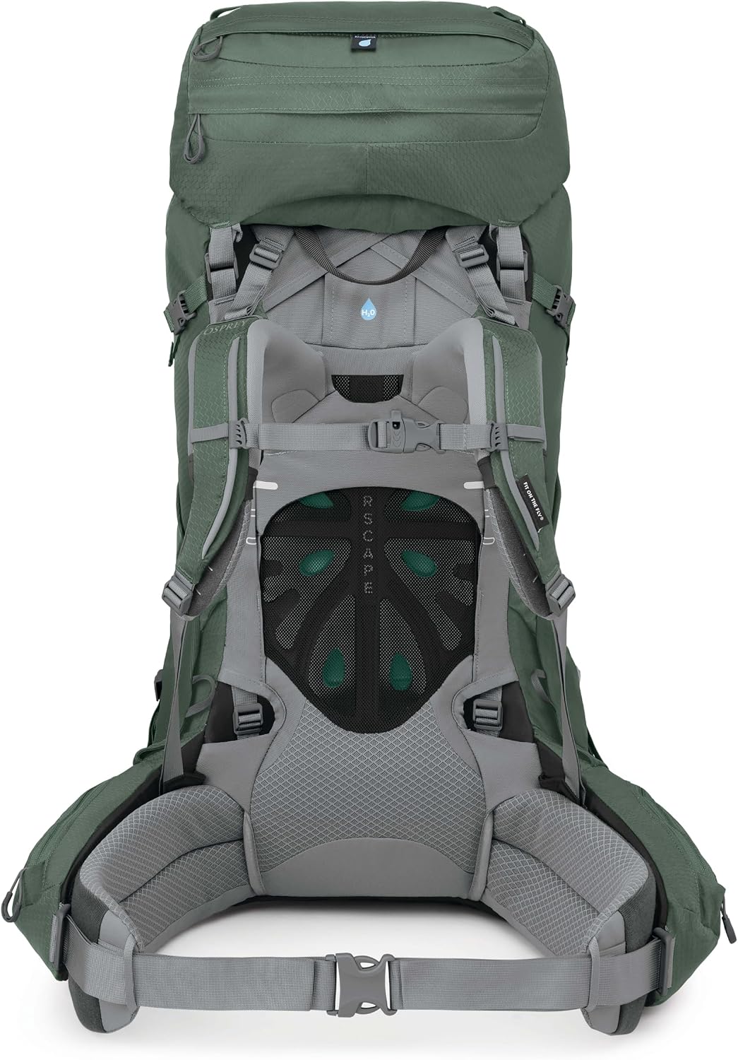 Osprey Ariel 65L Women's Backpacking Backpack, Koseret Green, WM/L, Extended Fit