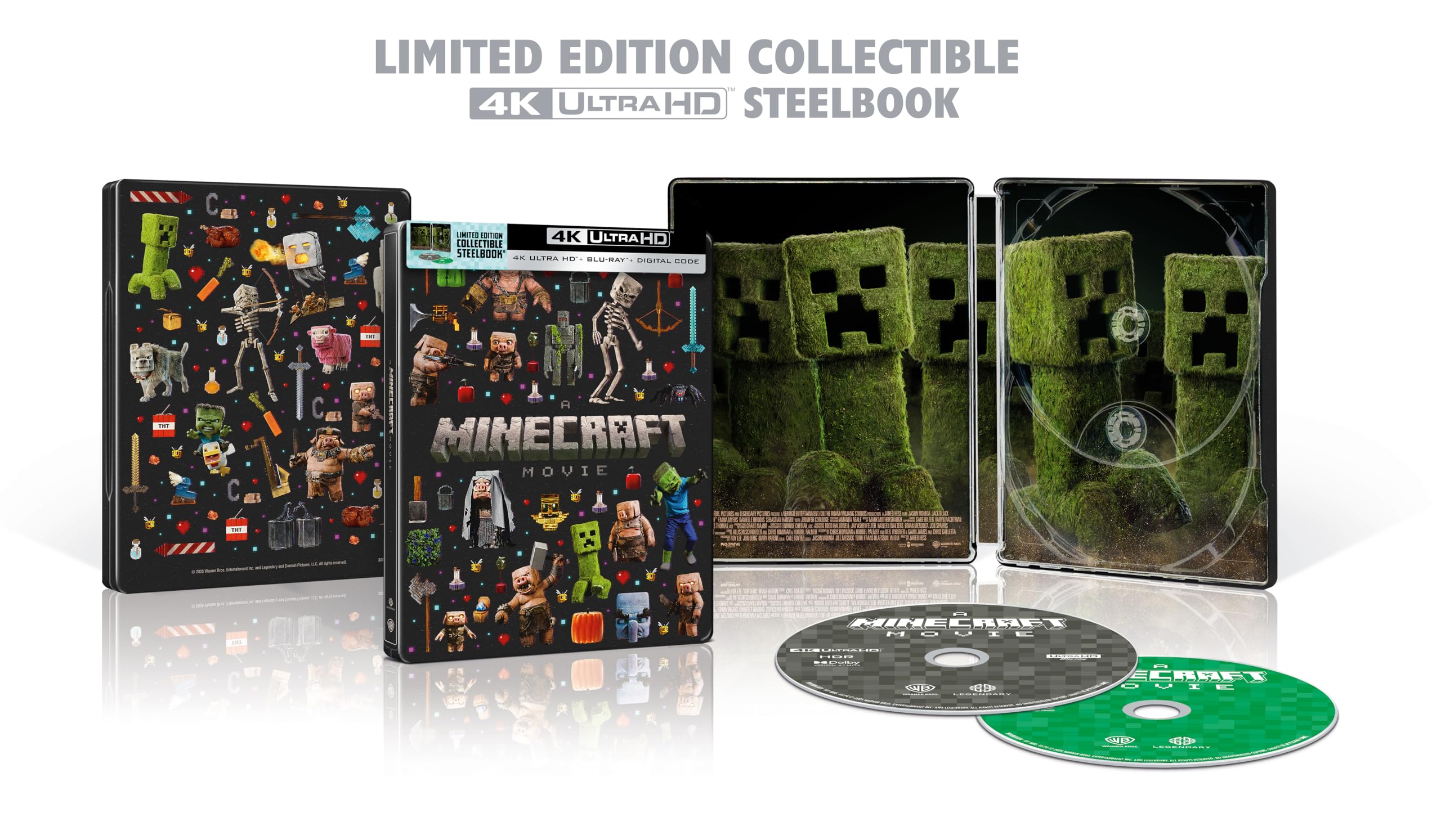 A Minecraft Movie - Limited Edition Steelbook (4K Ultra HD + Blu-ray + Digital)