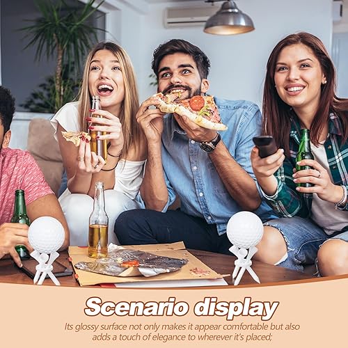 Miniatura 6 de Gemscream 1 soporte de exhibición de pelotas de golf acrílicas, trípode para pelotas de golf, soporte de exhibición de pelotas de golf para