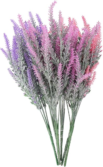 TOYANDONA 6PCS Artificial Lavender Flowers String Hanging Wisteria Vine Fake Lavender Vines Plant Wedding Hanging Flower For Wedding Party Centerpiece Decor