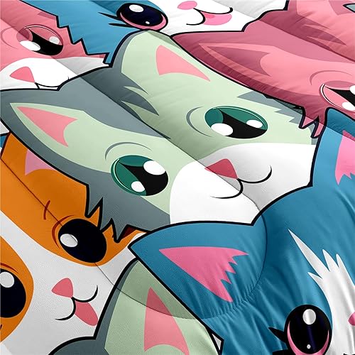 Vista 19 de Lindo juego de ropa de cama de dinosaurios de dibujos animados, ultra suave, juego de edredón tamaño matrimonial para niños, bonito edredón