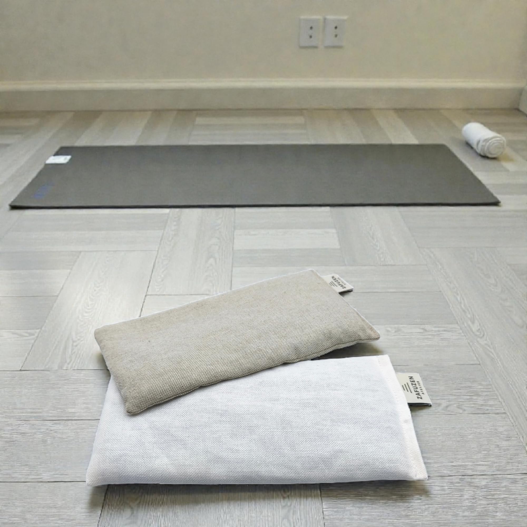2er‑Set Augenkissen Light – Augenkissen mit Lavendelblüten und Reis, Naturbaumwolle, Yoga & Meditation, Entspannung und Ruhe