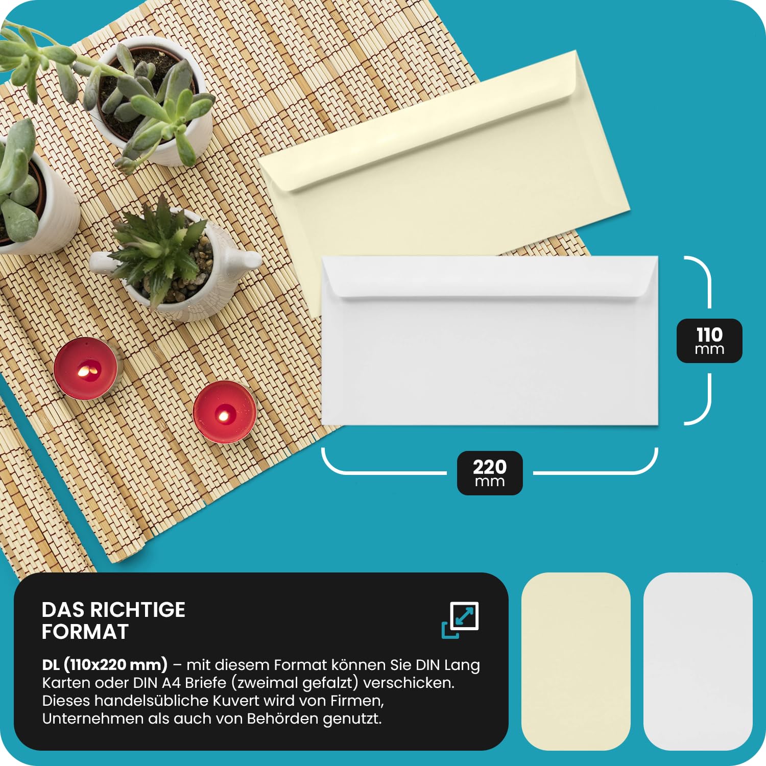 Netuno 100 Square White Envelopes 155 X 155 Mm 6.1 X 6.1 In 100gsm Lessebo Smooth White Elegant Printable Envelopes For Weddings Invitations Birthday Cards Greeting Cards Christmas Business Mailing