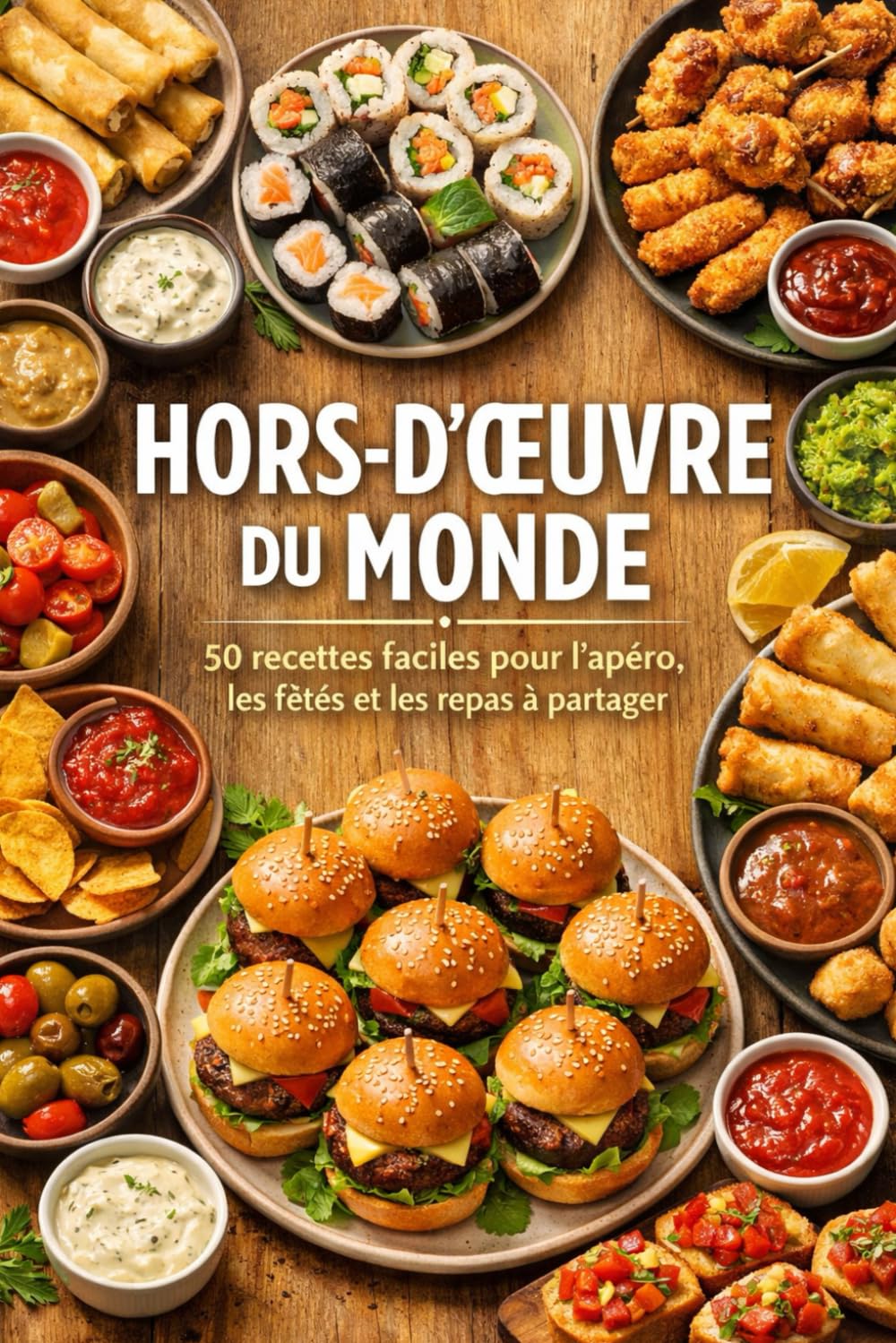 HORS-D’ŒUVRE DU MONDE: 50 recettes faciles pour l’apéro, les fêtes et les repas à partager